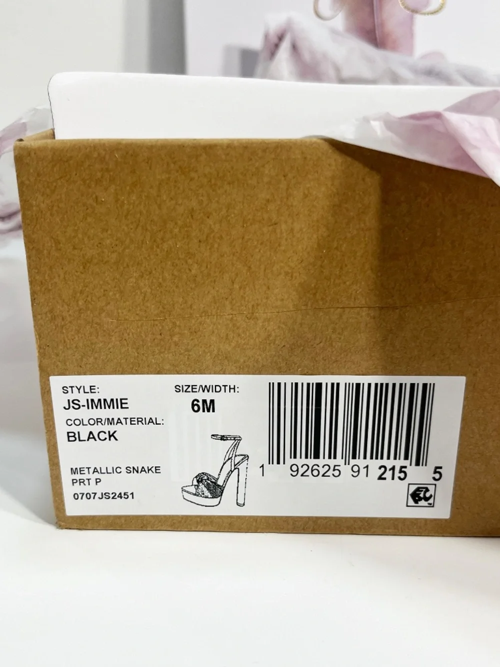 New in Box Jessica Simpson Black Platform Heels Size 6